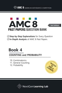 AMC 8 Past Papers Question Bank - Book 4: Counting & Probability cover