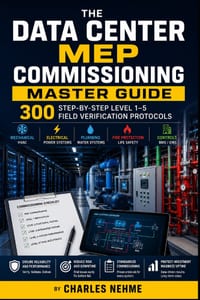 The Data Center MEP Commissioning Master Guide: 300 Step-by-Step Level 1-5 Field Verification Protocols cover