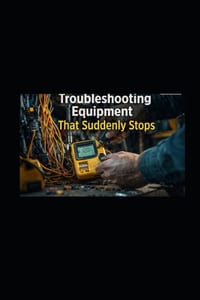 Troubleshooting Equipment That Suddenly Stops: Working with 120V, 240V and 480V Systems A Technician's Guide to Diagnosing Electrical & Mechanical Fau cover