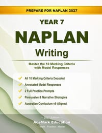 NAPLAN Year 7 Writing: Master the 10 Marking Criteria with Model Responses cover