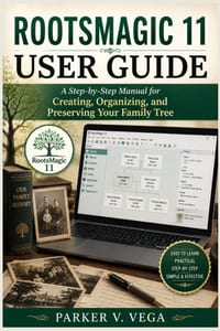 Rootsmagic 11 User Guide: A Step-by-Step Manual for Creating, Organizing, and Preserving Your Family Tree cover
