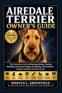 Airedale Terrier Owner's Guide: The Complete Guide to Choosing, Raising, Training, Breeding, Grooming, Feeding, Socializing, and Caring for a Happy, H cover
