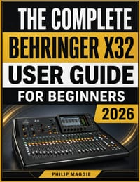 The Complete Behringer X32 User Guide For Beginners 2026: Mastering From Setup to Mixing, Routing, Effects, and Recording Made Easy cover