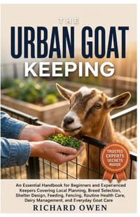 The Urban Goat Keeping: An Essential Guide for Beginners & Experienced Keepers Covering Local Planning, Breed Selection, Shelter Design, Feeding, Fenc cover