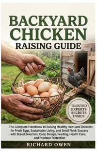 Backyard Chicken Raising Guide: A Complete Handbook for Beginners & Experienced Keepers to Raising Healthy Hens and Roosters for Fresh Eggs, Sustainab cover