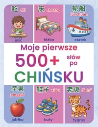 Moje pierwsze 500+ slów po chińsku: Ilustrowany dwujęzyczny slownik polsko-chiński dla dzieci w wieku 4-9 lat Ucz się chiński cover