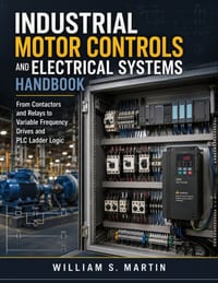 Industrial Motor Controls and Electrical Systems Handbook: From Contactors and Relays to Variable Frequency Drives and PLC Ladder Logic cover