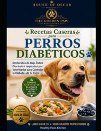 Recetas Caseras para Perros Diabéticos: 60 Recetas de Bajo Índice Glucémico Inspiradas por Veterinarios para Controlar la Diabetes de tu Perro cover