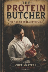 The Protein Butcher: The Fire, The Knife, and The Table cover
