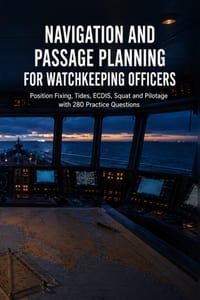 Navigation and Passage Planning for Watchkeeping Officers: Position Fixing, Tides, ECDIS, Squat and Pilotage with 280 Practice Questions cover