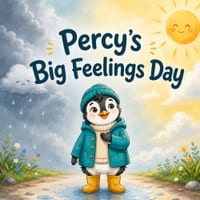 Percy's Big Feelings Day: A Calming Story About Understanding Big Feelings on the First Day of School, for Kids Ages 4-7 cover