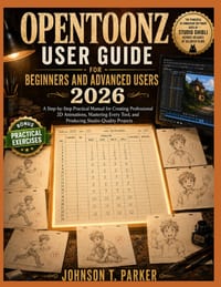 Opentoonz User Guide for Beginners and Advanced Users 2026: A Step-by-Step Practical Manual for Creating Professional 2D Animations, Mastering Every T cover