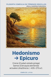 Hedonismo → Epicuro cover