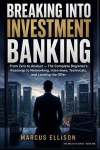 Breaking Into Investment Banking: From Zero to Analyst - The Complete Beginner's Roadmap to Networking, Interviews, Technicals, and Landing the Offer cover
