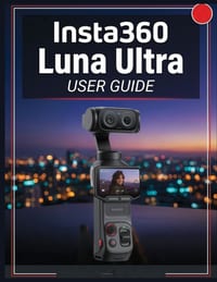 Insta360 Luna Ultra USER GUIDE: The Complete Handbook to Master AI Photography, Cinematic Video, Creative Shooting, Editing, and Everyday Content Crea cover