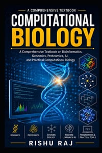 Computational Biology: A Comprehensive Textbook on Bioinformatics, Genomics, Proteomics, AI, and Practical cover