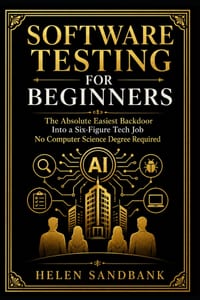 Software Testing For Beginners: The Absolute Easiest Backdoor Into a Six-Figure Tech Job - No Computer Science Degree Required cover