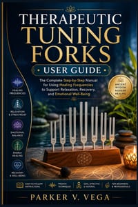 Therapeutic Tuning Forks User Guide: The Complete Step-by-Step Manual for Using Healing Frequencies to Support Relaxation, Recovery, and Emotional Wel cover