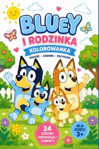 Bluey i Rodzinka Kolorowanka cover