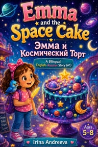 Emma and the Space Cake: A Bilingual English - Russian Adventure for Young Learners A1 cover