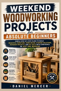 Weekend Woodworking Projects For Absolute Beginners: Simple Step-by-Step Plans to Build Beautiful Furniture, Home Décor, Storage Solutions, Outdoor Pr cover