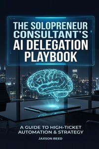 The Solopreneur Consultant's AI Delegation Playbook: Hand Off 18 Hours of Admin Monthly and Keep Every Penny of Your High-Ticket Rates cover