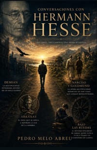 Conversaciones con Hermann Hesse: Tres Obras Mayores: Demian, Narciso y Goldmund y Bajo las ruedas - El habitante continuo de nuestra época, en toda s cover