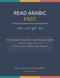 Read Arabic Fast: A Script & Document Primer for Professionals cover