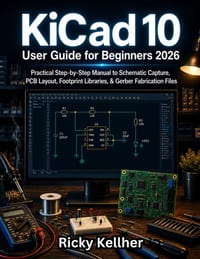 KiCad 10 User Guide for Beginners 2026: Practical Step-by-Step Manual to Schematic Capture, PCB Layout, Footprint Libraries, & Gerber Fabrication File cover