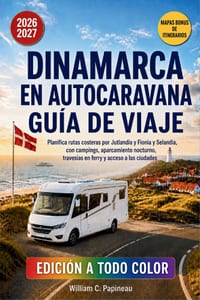 Dinamarca En Autocaravana Guía de Viaje 2026-2027: Planifica rutas costeras por Jutlandia y Fionia y Selandia, con campings, aparcamiento nocturno, tr cover