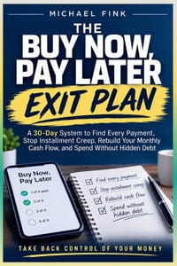 The Buy Now, Pay Later Exit Plan: A 30-Day System to Find Every Payment, Stop Installment Creep, Rebuild Your Monthly Cash Flow, and Spend Without Hid cover