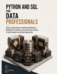 Python and SQL for Data Professionals: Step-by-Step Guide to Querying Databases, Building ETL Pipelines, and Launching a Career in Data Analytics and cover