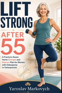 Lift Strong After 55: A Fracture-Aware Home Strength and Balance Plan for Women with Osteopenia or Osteoporosis cover