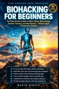 Biohacking For Beginners: A Simple Data-Driven System to Optimize Sleep, Energy, and Health Without Guesswork cover