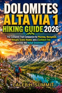 Dolomites Alta Via 1 Hiking Guide 2026: The Complete Trail Companion for Planning, Navigation, Refuges, Scenic Routes, and a Confident Trek across the cover