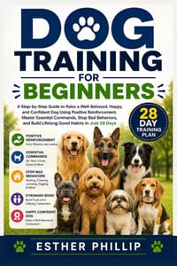 Dog Training for Beginners: A Step-by-Step Guide to Raise a Well-Behaved, Happy, and Confident Dog Using Positive Reinforcement, Master Essential Comm cover