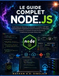 Le Guide complet Node.js: Guide étape par étape pour les débutants: la création d'API REST, le développement d'applications backend évolutives, la col cover
