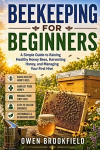 Beekeeping for Beginners: A Simple Guide to Raising Healthy Honey Bees, Harvesting Honey, and Managing Your First Hive cover