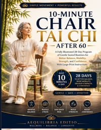 10-Minute Chair Tai Chi After 60: A Fully Illustrated 28-Day Program of Gentle Seated Routines for Better Balance, Mobility, Strength, and Confidence cover