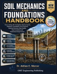 Soil Mechanics and Foundations Handbook: Theory, Testing, Site Investigation, Bearing Capacity, Settlement, and Practical Foundation Design cover