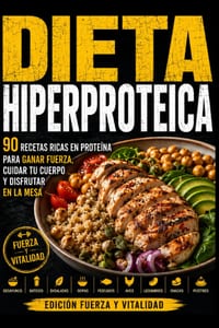Dieta Hiperprotéica: 90 recetas ricas en proteína para ganar fuerza, cuidar tu cuerpo y disfrutar en la mesa cover
