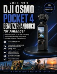 DJI Osmo Pocket 4 Benutzerhandbuch für Anfänger: Praktische Schritte für die erste Einrichtung, Touchscreen-Steuerung, Gimbal-Modi und klare, alltägli cover