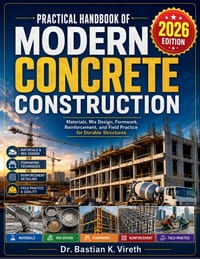 Practical Handbook of Modern Concrete Construction: Materials, Mix Design, Formwork, Reinforcement, and Field Practice for Durable Structures cover