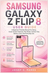 Samsung Galaxy Z Flip 8 User Guide: A Beginner-Friendly Manual For Setup, Cover Screen Features, Flex Mode, Camera Tips, Battery Care, And Everyday Us cover