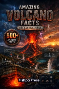 Amazing Volcano Facts for Curious Minds: 500 Incredible Facts About Volcanoes, Lava, Eruptions, Earth's Hidden Forces, Supervolcanoes, Famous Volcanoe cover