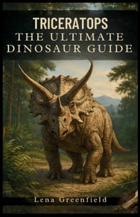 Triceratops: The Ultimate Dinosaur Guide: Everything You Need to Know About the Three Horned Giant, Its Discovery, Evolution, Fossils, Diet, Predators cover