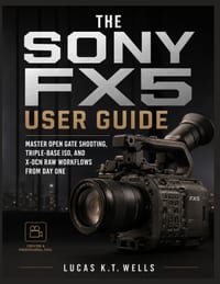 The Sony FX5 User Guide: Master Open Gate Shooting, Triple-Base ISO, and X-OCN RAW Workflows From Day One cover