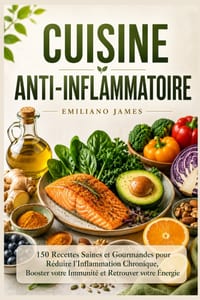 Cuisine Anti-Inflammatoire: 150 Recettes Saines et Gourmandes pour Réduire l'Inflammation Chronique, Booster votre Immunité et Retrouver votre Énergie cover