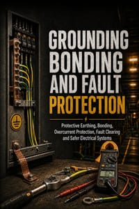 Electrical Protection and Fault Safety in Factories: Earthing, Bonding, RCDs, Overcurrent Protection, Arc Faults, Selectivity and Fire Prevention cover