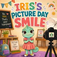 Iris's Picture Day Smile: A Joyful Story About Finding Your Real Smile on School Picture Day, for Kids Ages 4-7 cover